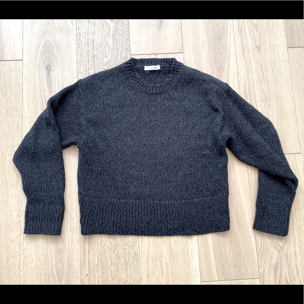Rag and Bone Charcoal Crew Neck Sweater